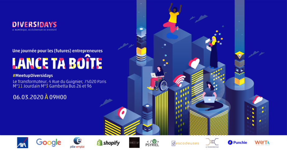 « Une journée pour lancer ta boîte » avec Diversidays et Shopify le 6 mars 2020